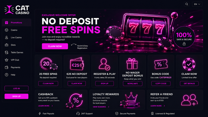 cat casino Gameplay