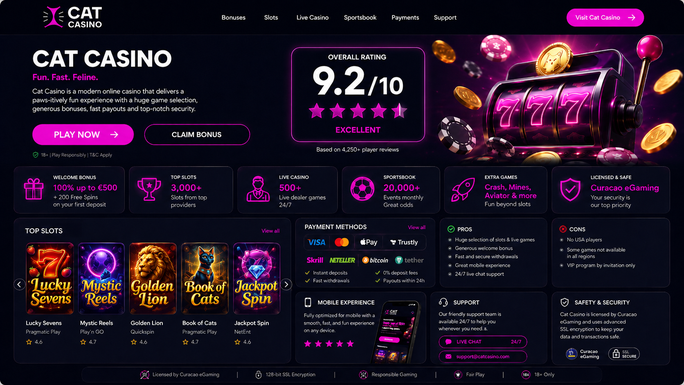 cat casino Gameplay