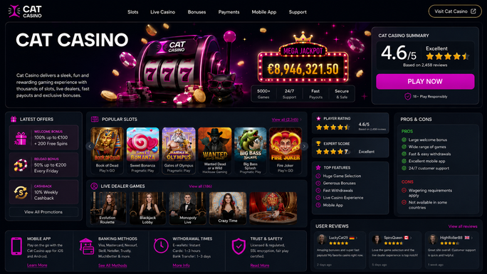 cat casino Gameplay
